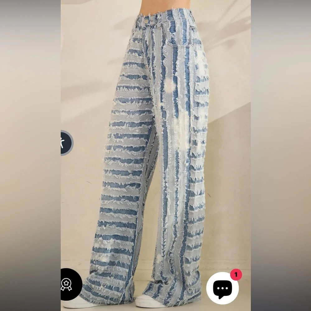 Oli & Hali Frayed Panel Jeans - Picture 4 of 7